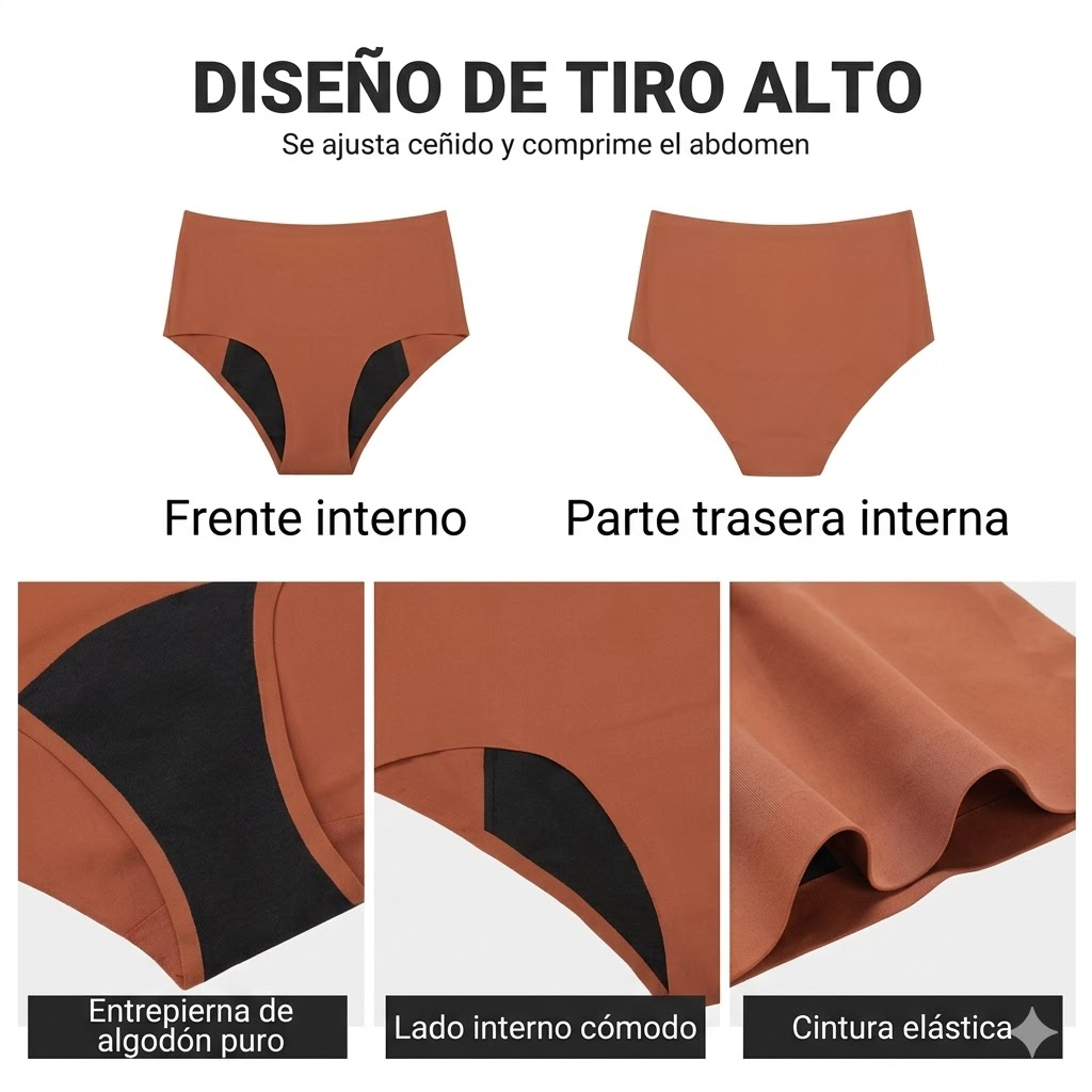 Soraya — Calzón Menstrual Anti Fugas | Flujo Ultra Abundante | Cero Gota